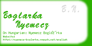 boglarka nyemecz business card